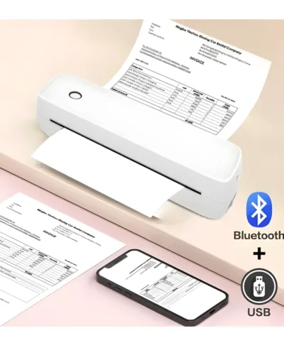 -SPEED-X SP-A42 (BT + WiFi) -A4 -Portable Inkless Thermal- Printer 10mm/s – Smart, Wireless- & -Compact- Printing -Solution-
