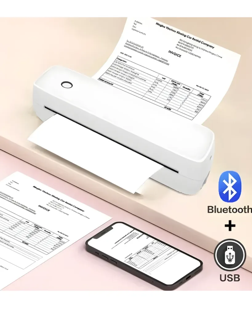 -SPEED-X SP-A42 (BT + WiFi) -A4 -Portable Inkless Thermal- Printer 10mm/s – Smart, Wireless- & -Compact- Printing -Solution-