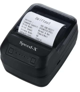 Speed-X Bt450m- Mini -Portable -Bluetooth+Usb- Printer- 58mm-