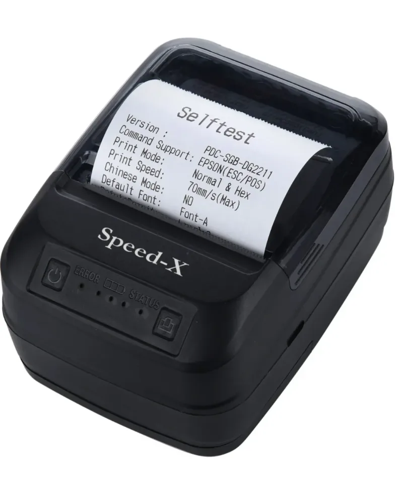 Speed-X Bt450m- Mini -Portable -Bluetooth+Usb- Printer- 58mm-