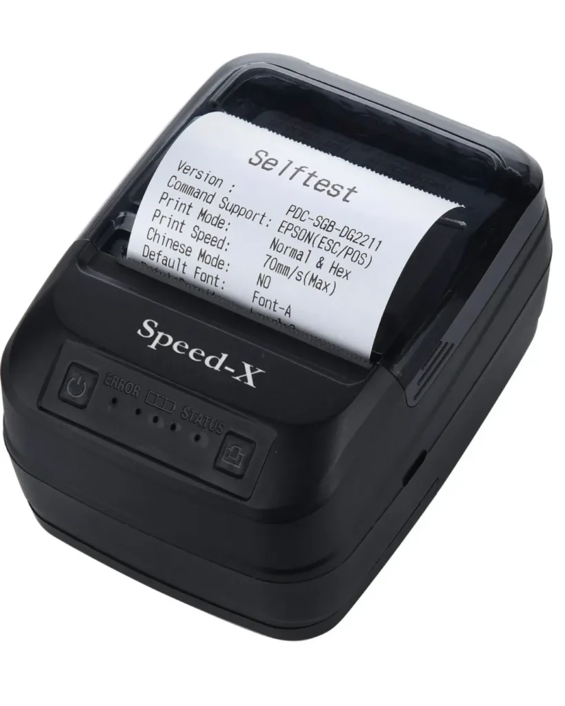 Speed-X Bt450m- Mini -Portable -Bluetooth+Usb- Printer- 58mm-