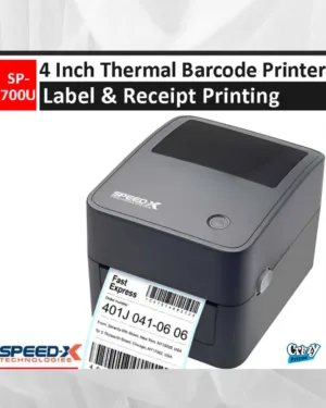 Speed-x SP-700U- 4 -Inch -Thermal -Receipt And Label Printer With Usb -Interfac,-152mm/s Printing -Speed- Black Colour