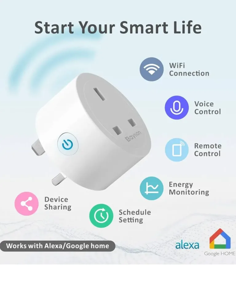 WiFi Portable Smart Plug with Mobile App (Alexa & Google Assistant Compatible)