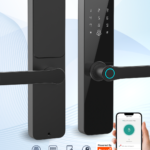 Smart fingerprint Bluetooth door lock for rooms and Airbnb apartments in Pakistan with digital passcode, mobile app control, and fingerprint sensor – available at best price on CrazyPrices.pk